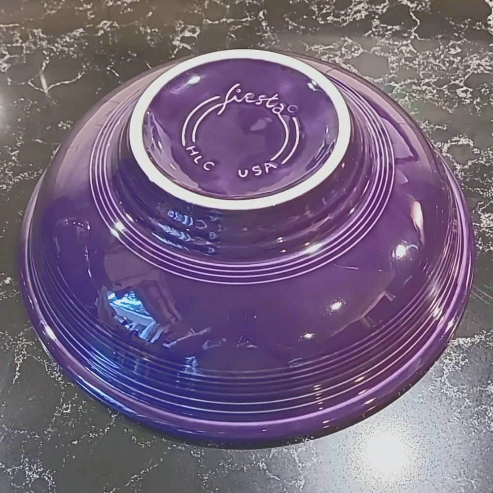 💃 Fiestaware Plum Pedestal Bowl